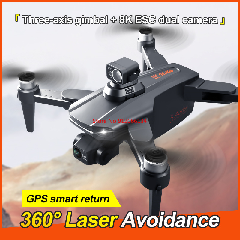 8K ESC Camera GPS Obstacle Avo - огляд і ціна Drone Camera With Gimbal