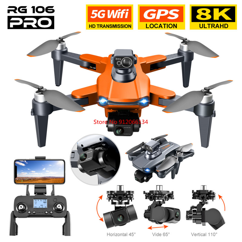 8K ESC Camera GPS Obstacle Avo - огляд і ціна Drone Camera With Gimbal