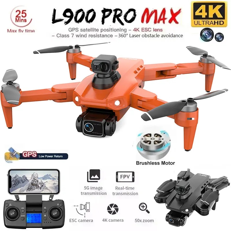 L900 Pro MAX GPS Drone 4K Prof - огляд і ціна Drone Camera Night Vision