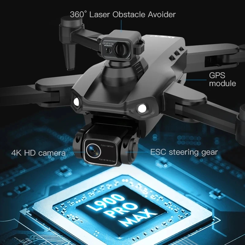 L900 Pro MAX GPS Drone 4K Prof - огляд і ціна Drone Camera Night Vision