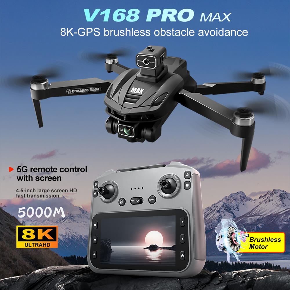 V168 PRO Max GPS Drone 8K Prof - огляд і ціна Drone Camera Night Vision