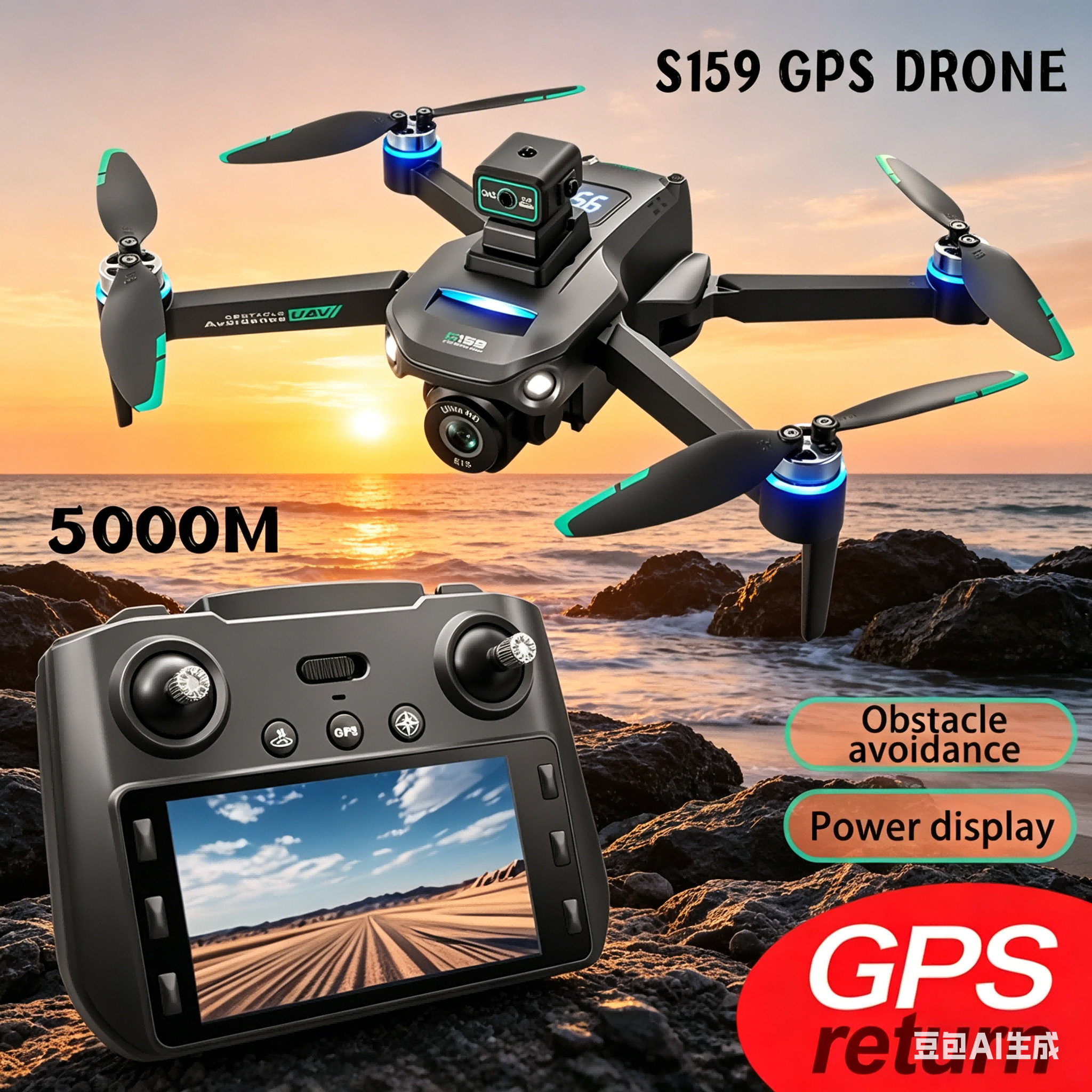 S159 GPS Drone 4K Profesional  - огляд і ціна Drone Camera Night Vision