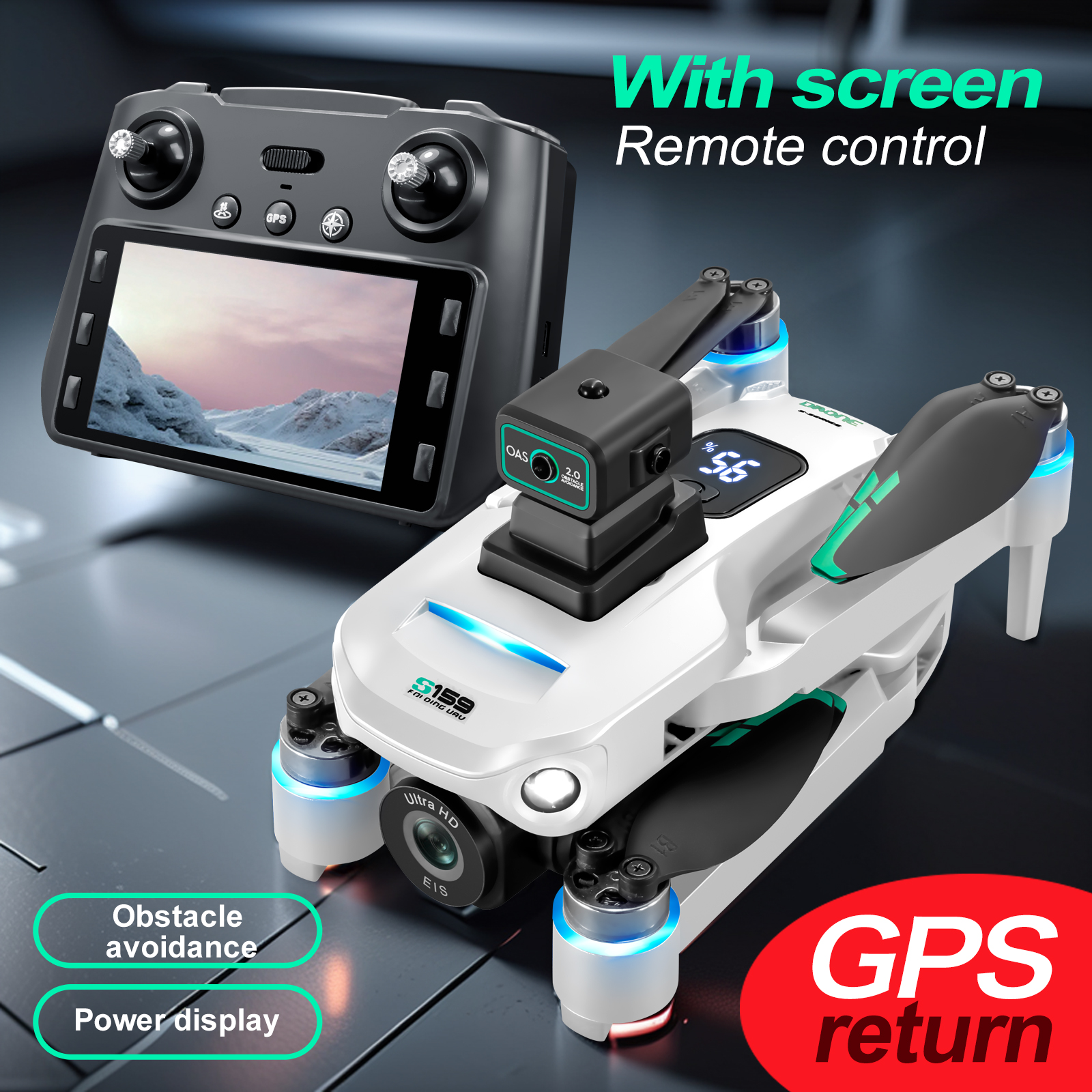 S159 GPS Drone 4K Profesional  - огляд і ціна Drone Camera Night Vision