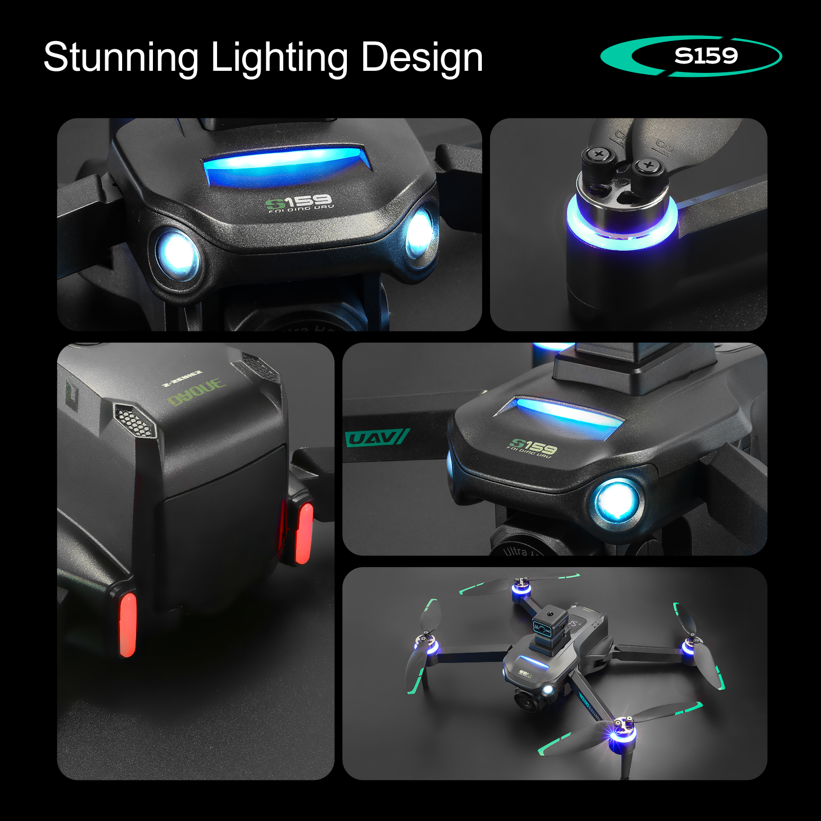 S159 GPS Drone 4K Profesional  - огляд і ціна Drone Camera Night Vision